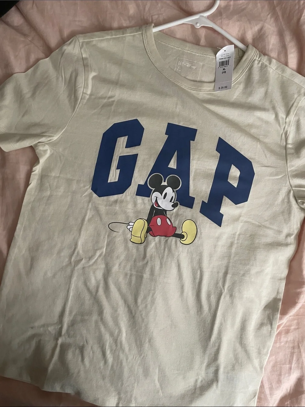 GAP Dark Green Crewneck Hoodie with Mickey Graphic